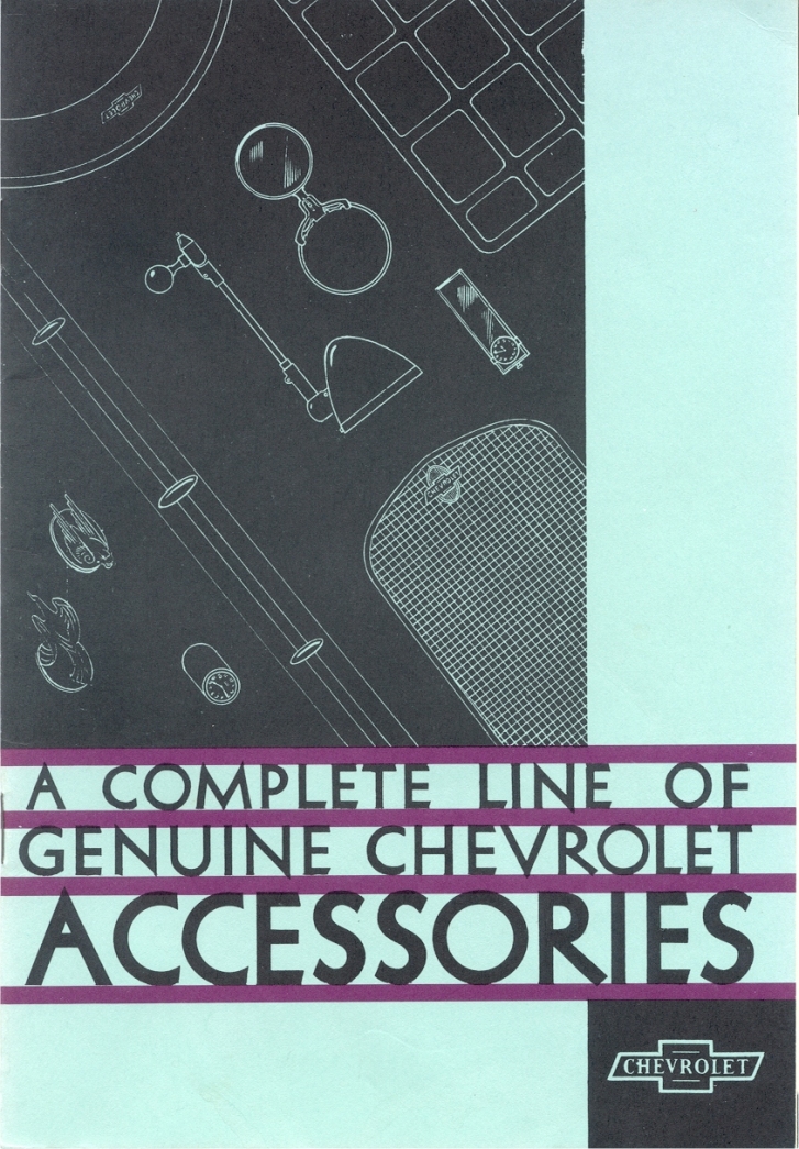 1931 Chevrolet Accessories Booklet Page 3
